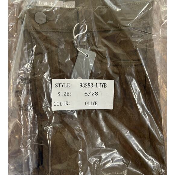 tractr Jeans Olive Textured Style: 93288-UYJB Size 6/28 - Picture 6 of 6